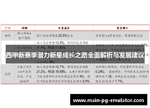 西甲新赛季潜力新星成长之路全面解析与发展建议