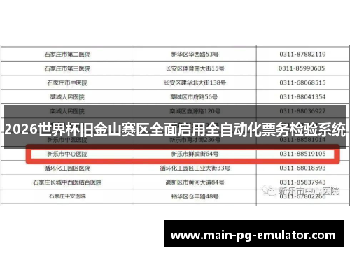 2026世界杯旧金山赛区全面启用全自动化票务检验系统